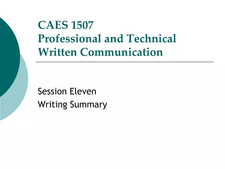caes 1507 professional and technical written communication