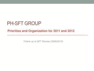 PH-SFT Group
