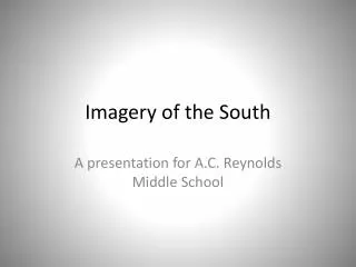 Imagery of the South