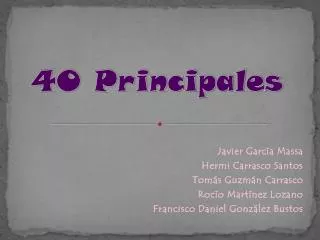 40 principales