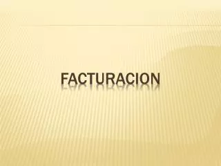 facturacion
