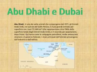 Abu Dhabi e Dubai