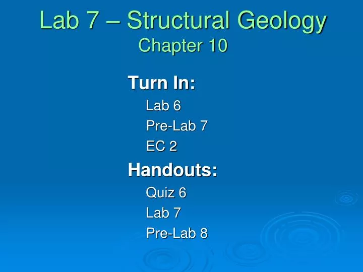 lab 7 structural geology chapter 10