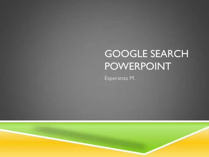 google search powerpoint