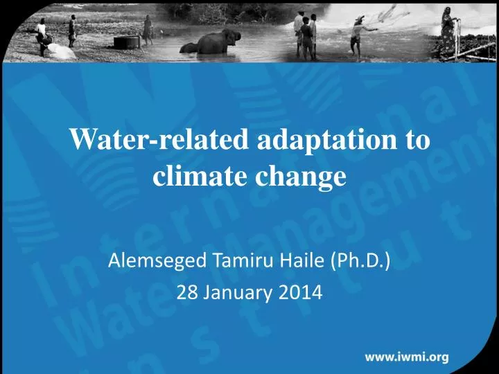 water related adaptation to climate change