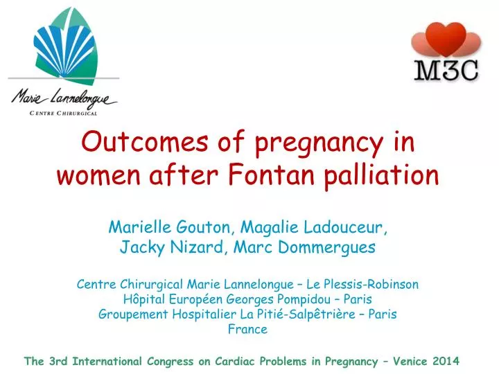 the 3rd international congress on cardiac problems in pregnancy venice 2014