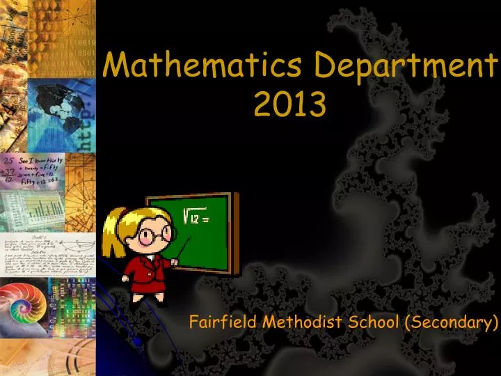 mathematics department 2013
