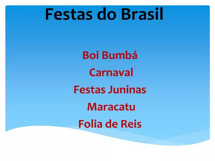 festas do brasil