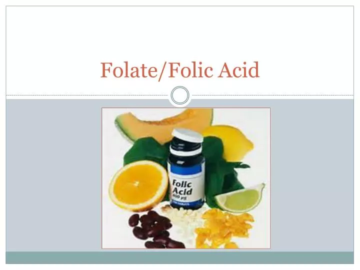 folate folic acid