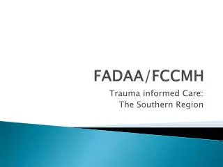 FADAA/FCCMH