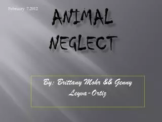 Animal Neglect
