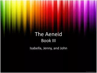 The Aeneid Book III