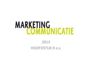 2013 hoofdstuk 9 e v