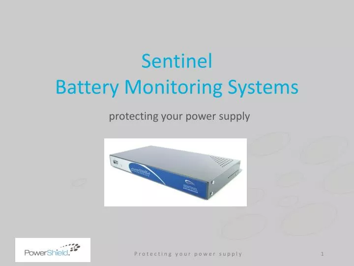 sentinel battery monitoring systems protecting your power supply