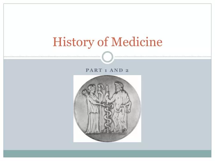 history of medicine