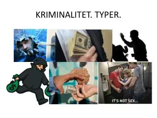 kriminalitet typer