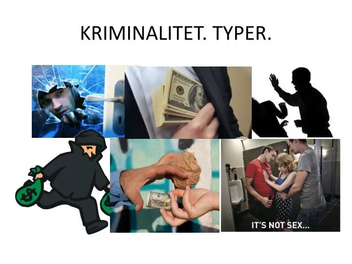 kriminalitet typer