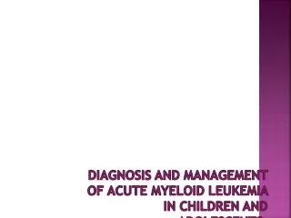 Absence of published recommendations specific for pediatric