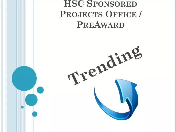 hsc sponsored projects office preaward