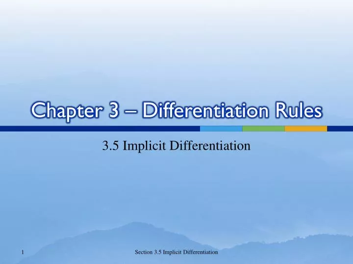 chapter 3 differentiation rules