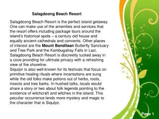 Salagdoong Beach Resort