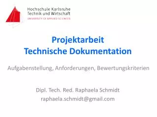 projektarbeit technische dokumentation
