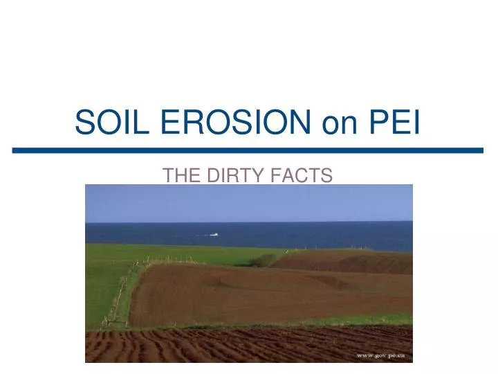 soil erosion on pei