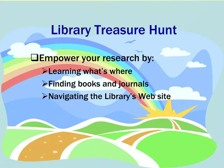 library treasure hunt