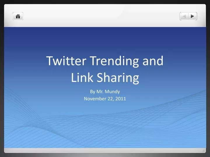 twitter trending and link sharing