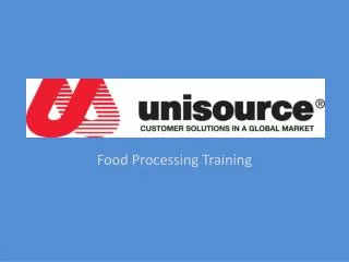 Food Processing Training