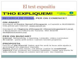 el text expositiu