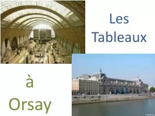 les tableaux
