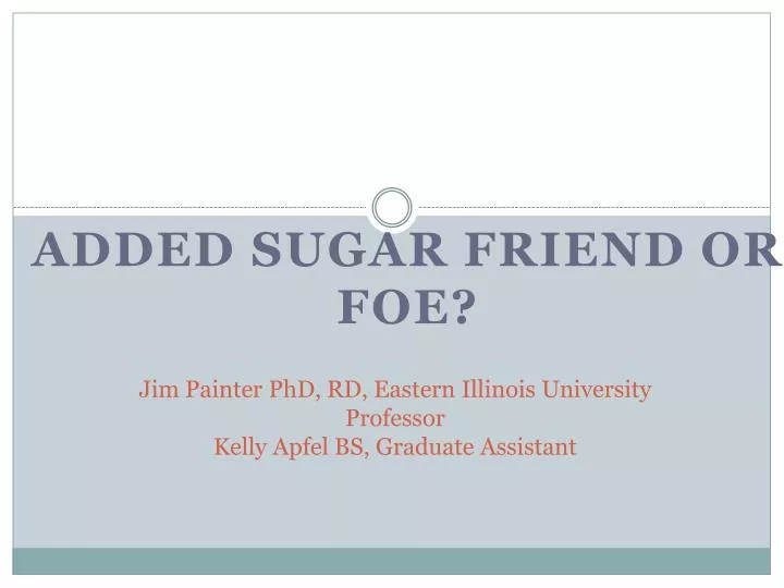 jim painter phd rd eastern illinois university professor kelly apfel bs graduate assistant