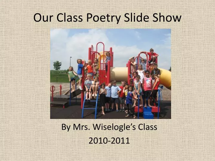 our class poetry slide show