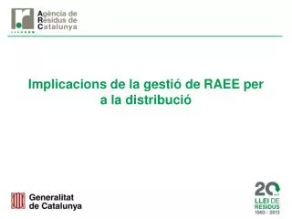 implicacions de la gesti de r aee per a la distribuci