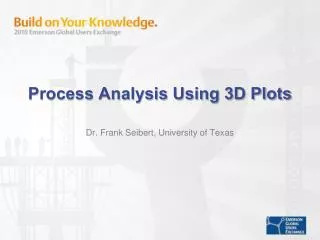 Process Analysis Using 3D Plots