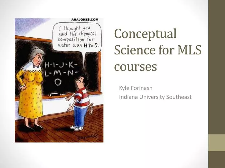 conceptual science for mls courses