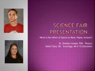 Science Fair Presentation