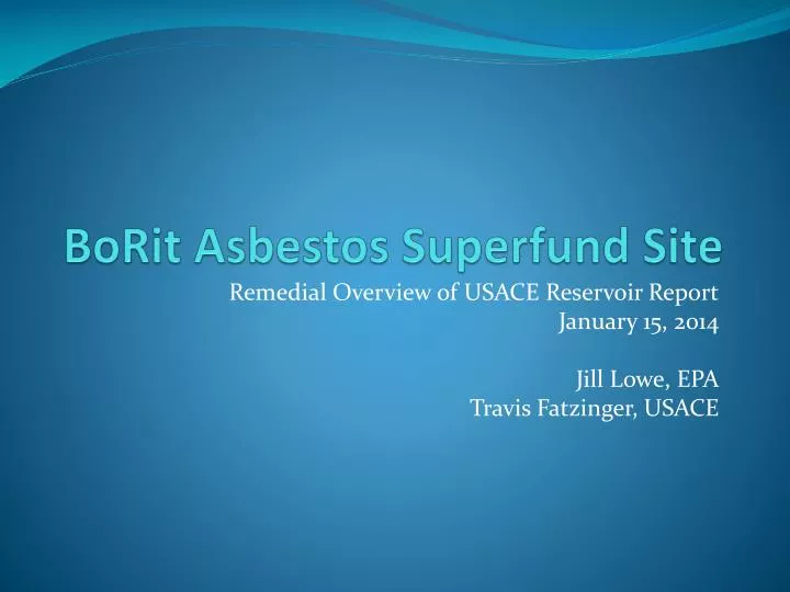 borit asbestos superfund site