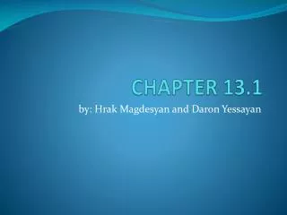 CHAPTER 13.1