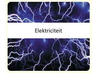 elektriciteit