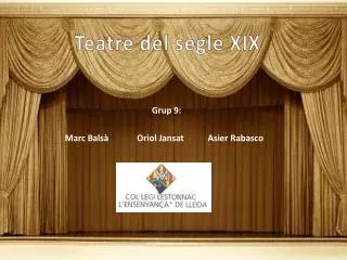teatre del segle xix
