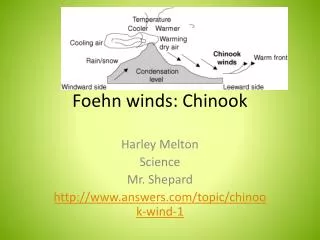 Foehn winds: Chinook