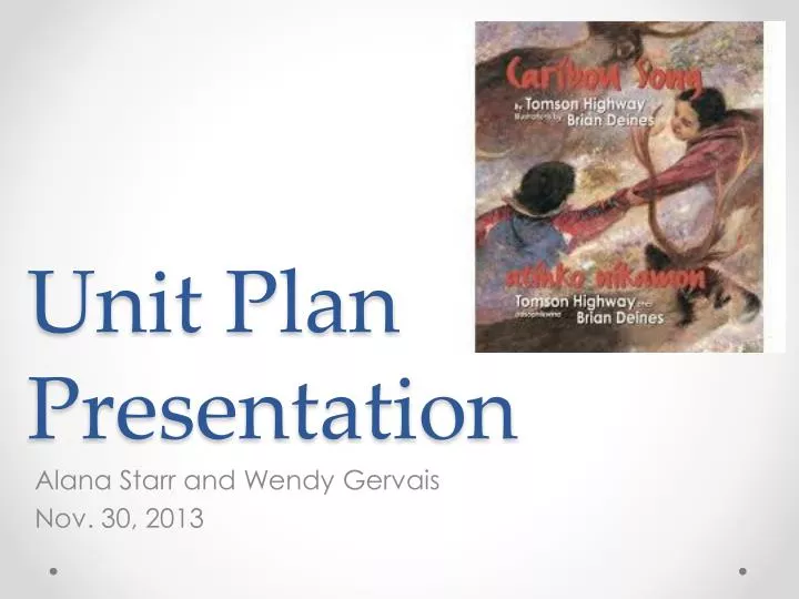 unit plan presentation