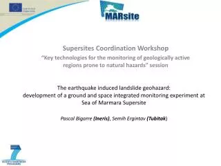 Supersites Coordination Workshop