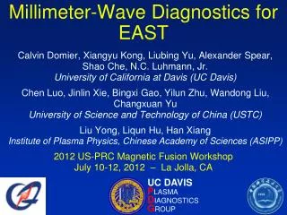 Millimeter-Wave Diagnostics for EAST