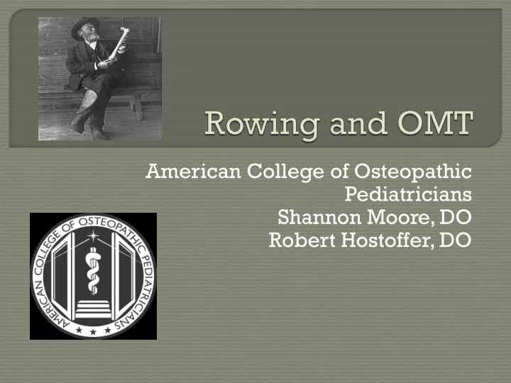 rowing and omt
