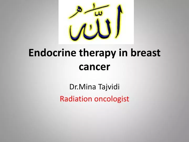 endocrine therapy in breast cancer