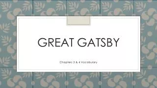 Great Gatsby