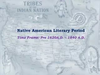 Native American Literary Period